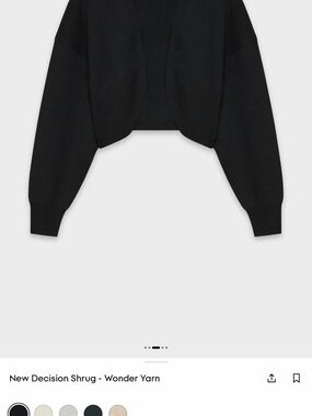 Aritzia New Decision Shrug in Black